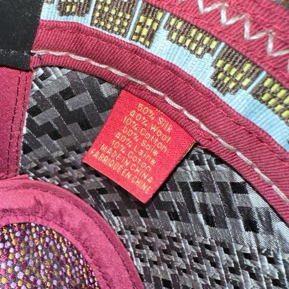 Robert Graham Men's Silk Wool Cotton Blend Plaid Fedora Hat Size MEDIUM - Picture 9 of 10